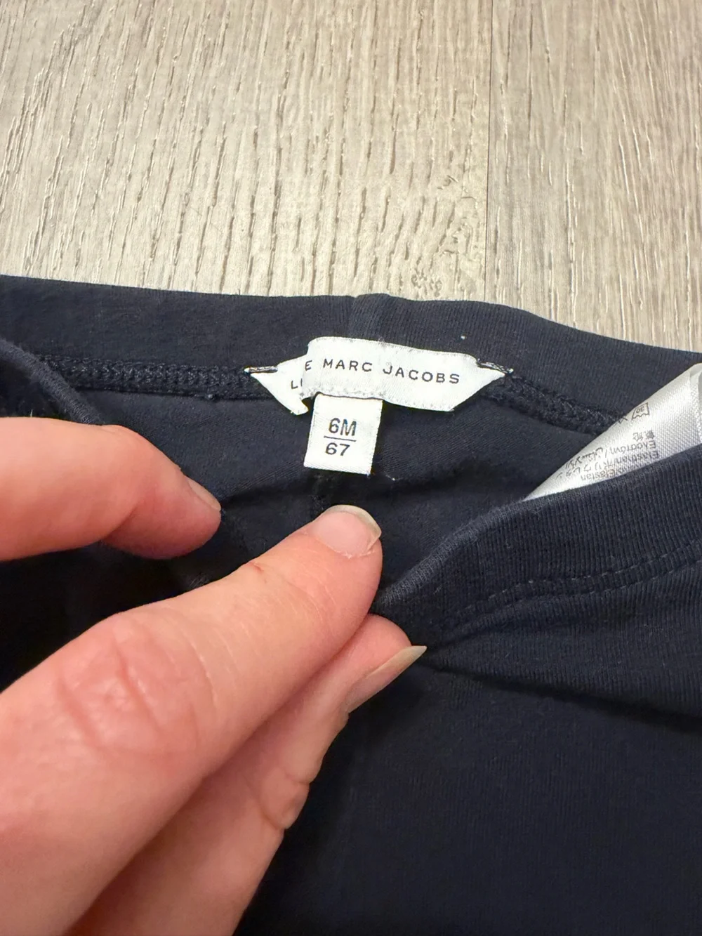 Baby Girl's Little Marc Jacob's Navy Blue Leggings- Size 6 Months